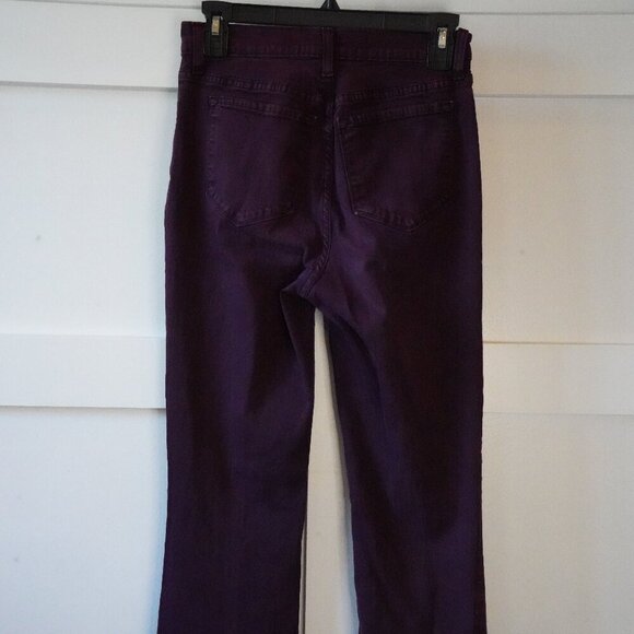 NYDJ, Not Your Daughter’s Jeans, High Rise Boot Cut Jeans, Eggplant Purple - Picture 2 of 7